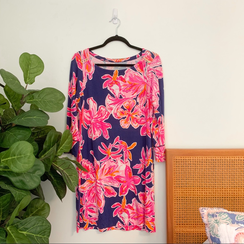 Lily Pulitzer 3/4 Sleeve Swing Dress | Large